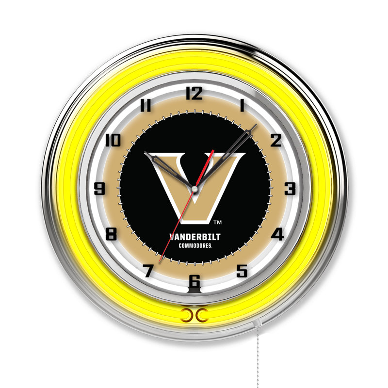 Horloge murale 19 po NCAA, Commodore de Vanderbilt