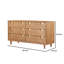 Commode double 6 tiroirs Azelya