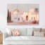 Rose marocain rétro accentué d'or - ensemble d'art mural marocain-107195144-107195143
