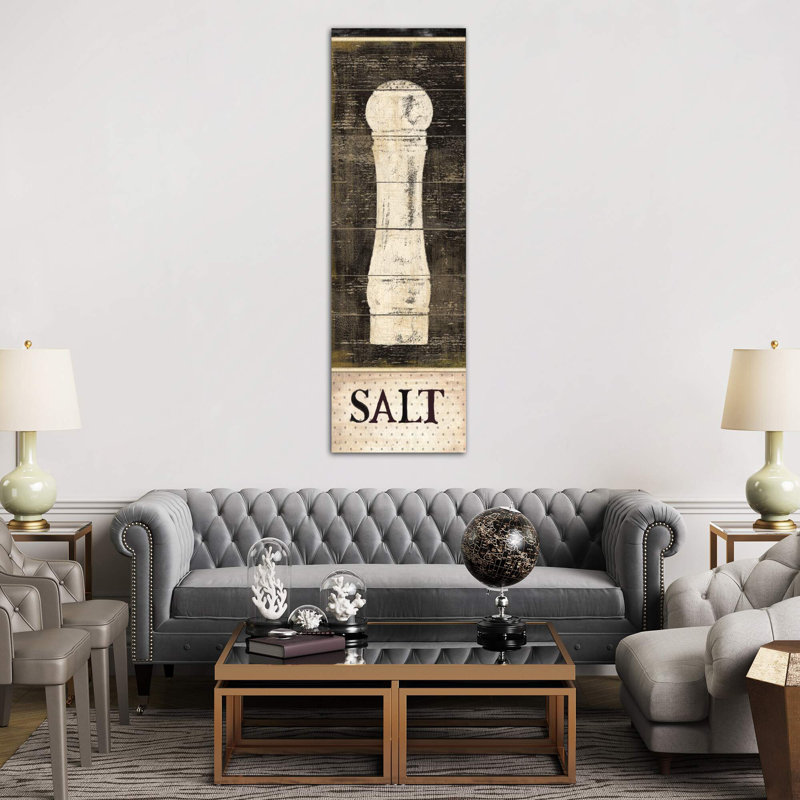 Salt And Pepper I by Daphne Brissonnet - Wrapped Canvas Panoramic Print, 30.48 cm H x 91.44 cm W x 1.91 cm D