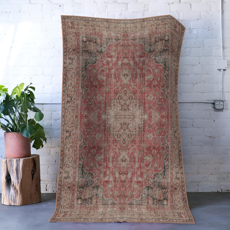 Tapis d'intérieur / extérieur en polypropylène tissé à la machine Safeta, Rectangle 3 pi 4 po x 6 pi 7 po