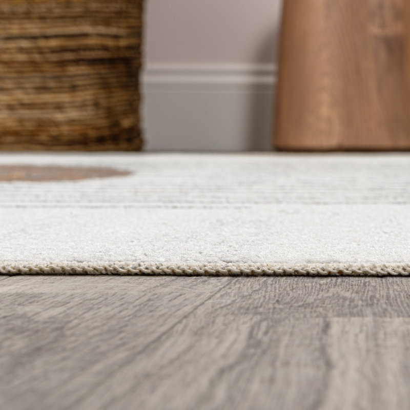 Kallax Geometric Modern Low-Pile Area Rug | Washable