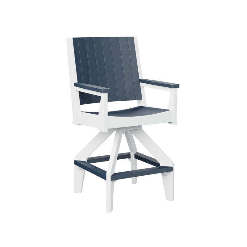 Chaise de bar Berlin, 25.5", Marine