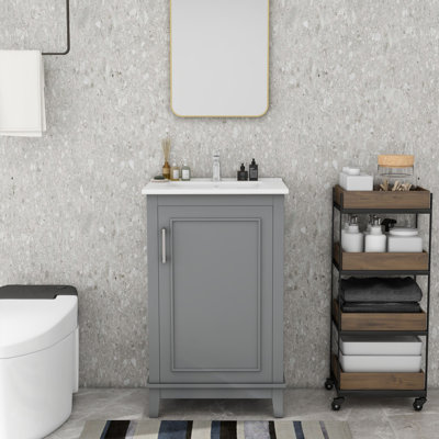Meuble-lavabo simple avec plateau 20 po Jaivyon