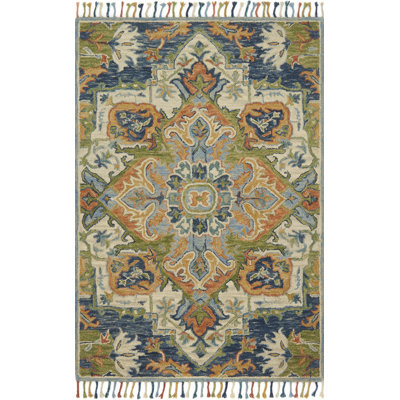 Leyna Hand Hooked Oriental Indoor Rug
