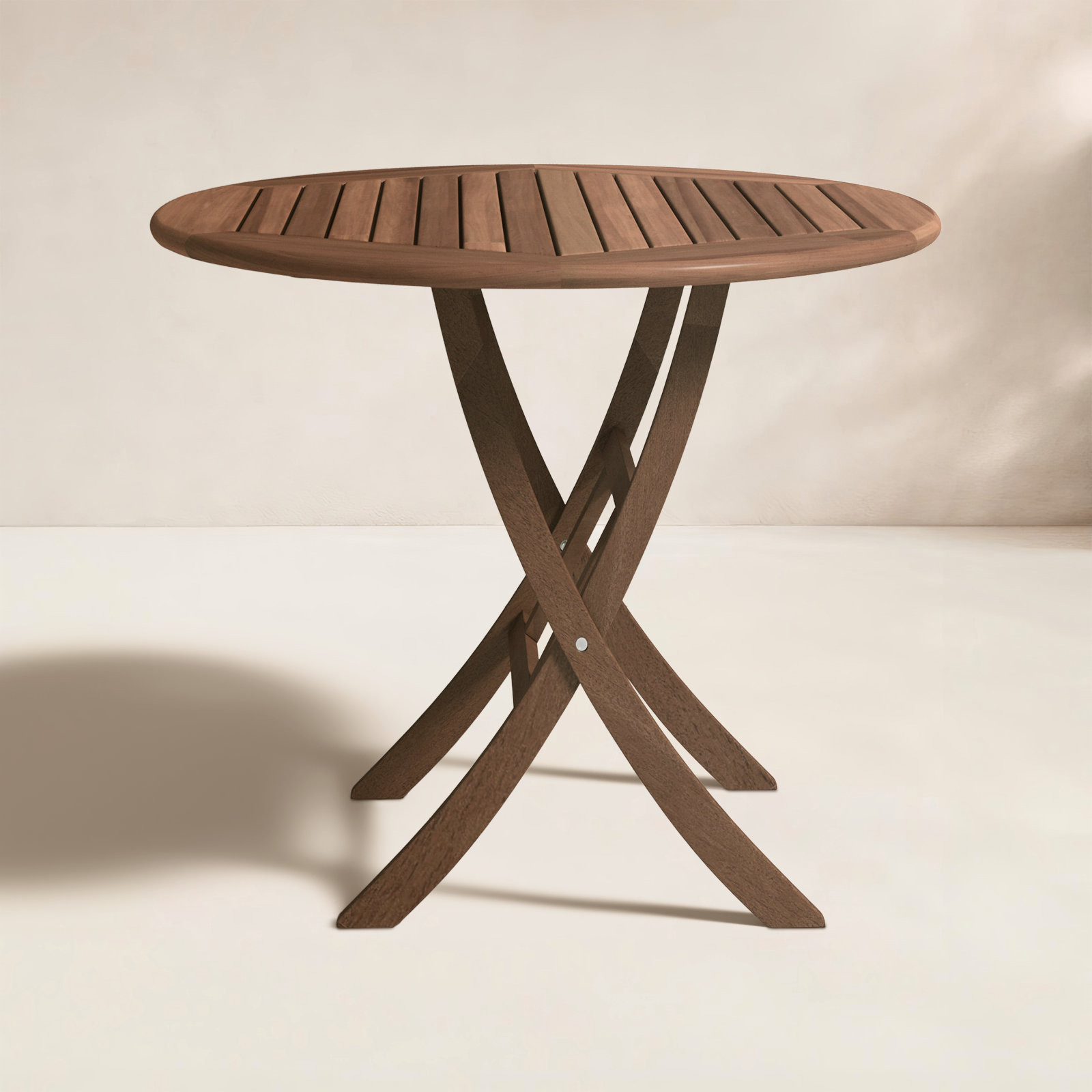 Suki 30'' Fliptop Outdoor Bistro Table, Brown