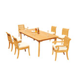 Giva Outdoor 13 - Piece Teak Dining Set