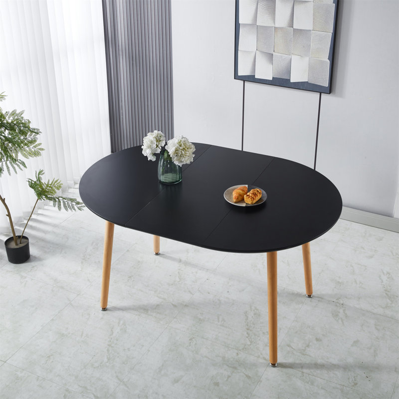 Table extensible (table basse uniquement, sans chaises), Noir