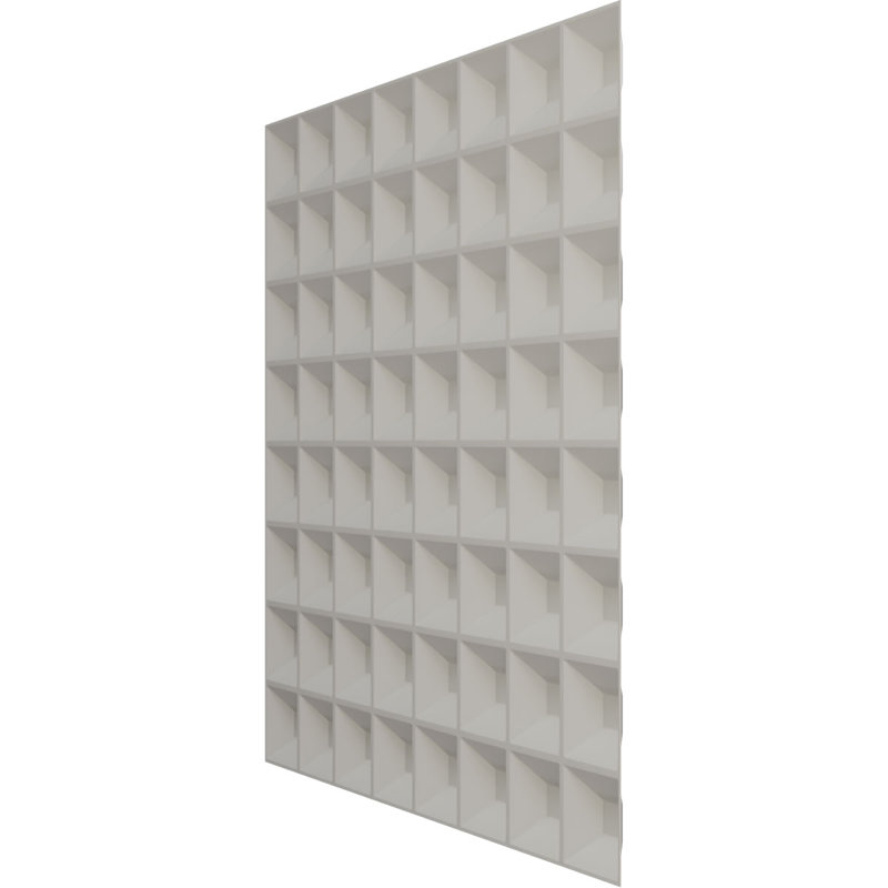Panneau mural décoratif 3D universel l 19 5/8 po x H 19 5/8 po Bradford EnduraWall, métallique (couvre 2,67 pieds carrés)