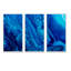 Mélange de peinture acrylique abstraite bleu foncé - ensemble d'art mural encadré abstrait sur toile de 3-227124262-227124263