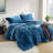 Avril Fluffy Ribbed Plush Comforter Set-101983310-101983307