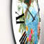 Oiseaux et fleurs au bord de l'eau - horloge murale traditionnelle-60186694