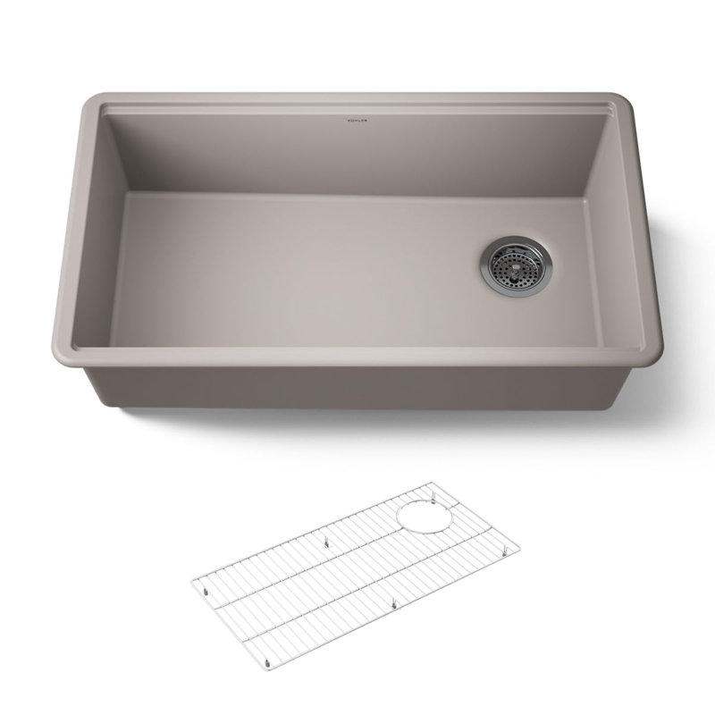 Billings 32-1/2 In. Undermount Single-Bowl Kitchen Sink, Beige
