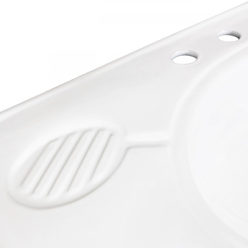 The Renovators Supply Inc. 19.75'' White Porcelain Circular Bathroom Sink with Overflow