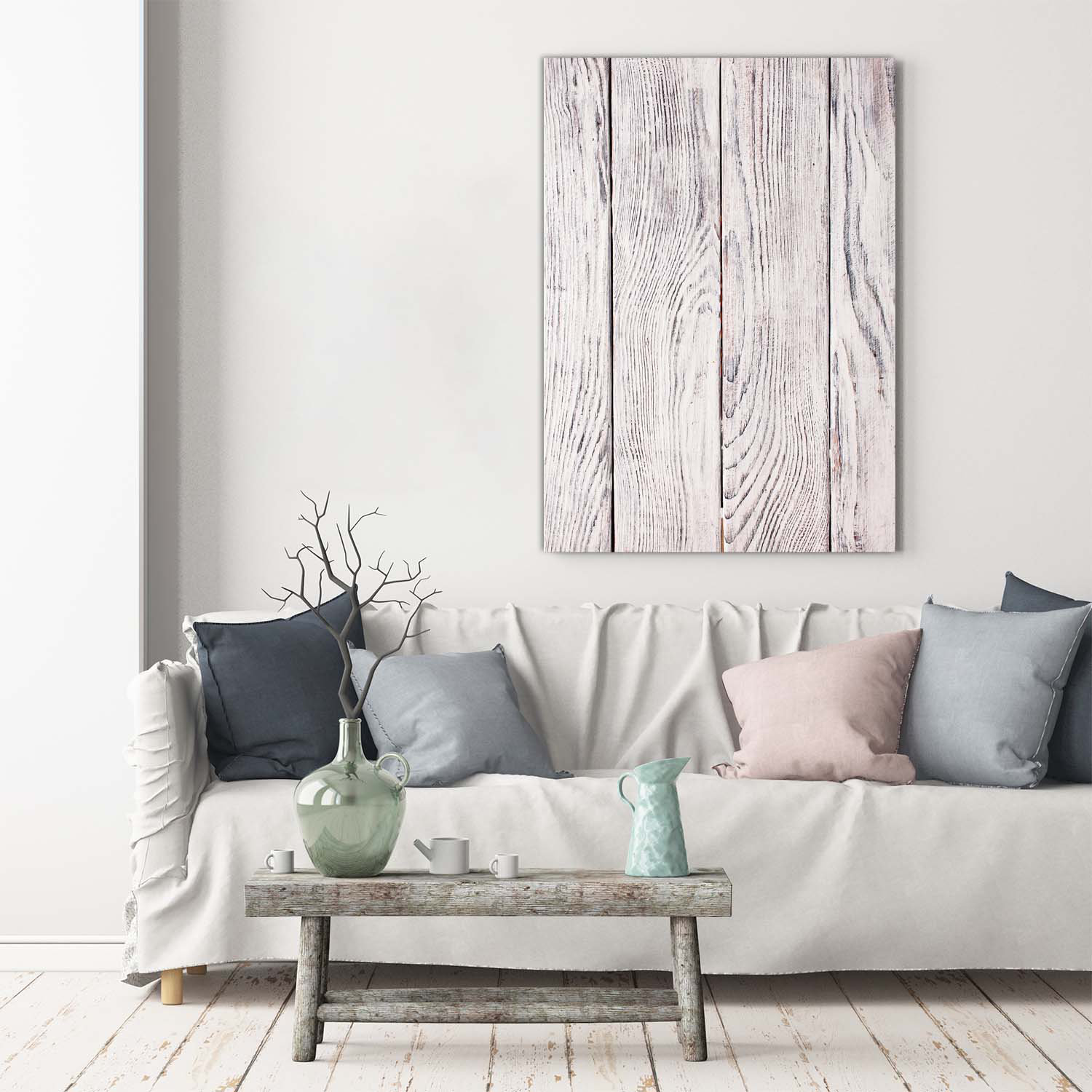 Union Rustic Wooden Wall - Wrapped Canvas Art Prints | Wayfair.co.uk