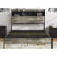 Structure de lit, structure de lit plateforme en bois, avec rangement et 2 tablettes, pas de bruit, pas besoin de sommiers, outils faciles à assembler, grand espace de rangement sous le lit, antique