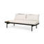 Ensemble de canapé modulaire d'extérieur 5 pièces avec coussins Theo, structure en bois d'acacia crème Theo