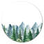 Paysage de montagne avec sapins I - campagne murale-68850452