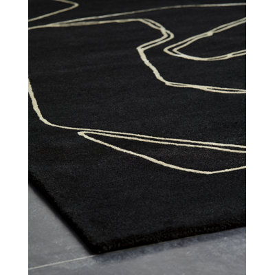 Amalgame Area Rug in Black/White