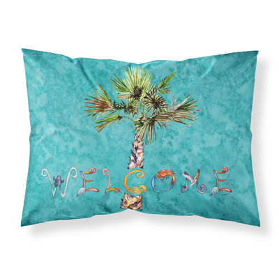  Taie d'oreiller Welcome Palm Tree