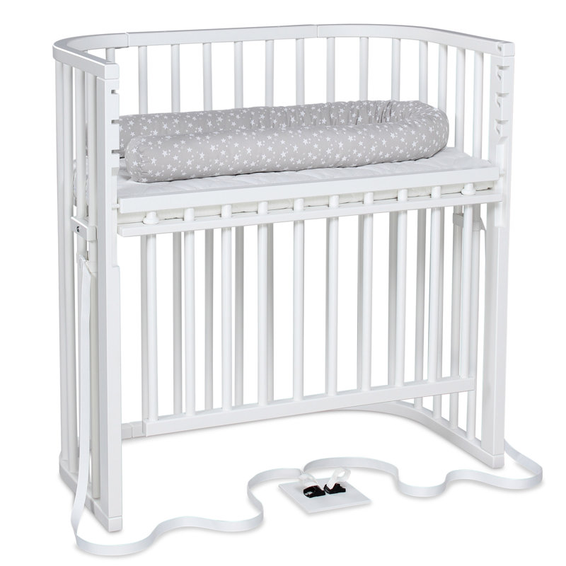 babybay Boxspring Comfort Plus co-sleeper, Lacquered White