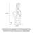 Modern Abstract Sculpture Art Decoration with Resin Body & Marble Base-684960254
