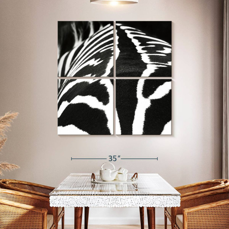 Brampt Zebra Stripes Pattern VI, 45" H x 45" W
