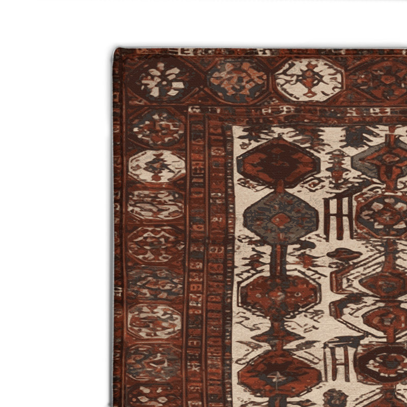 Tapis turc intérieur et extérieur brun, Rectangulaire 8 pi x 10 pi