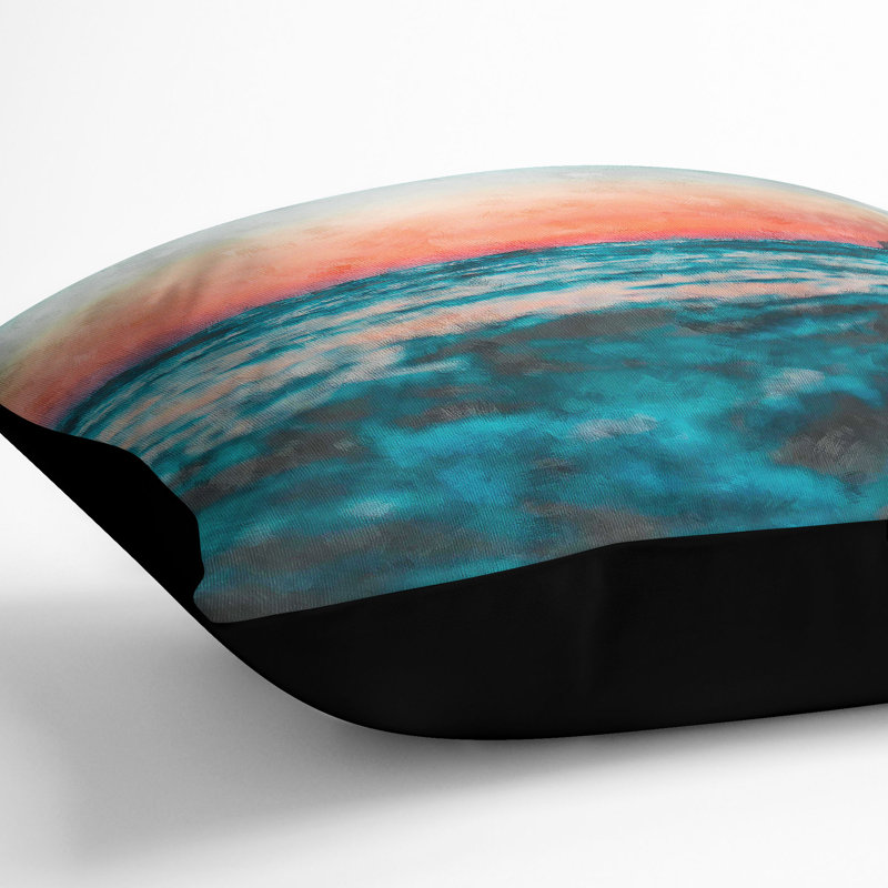 Square Cushion, 40cm H x 40cm W x 15cm D, Black