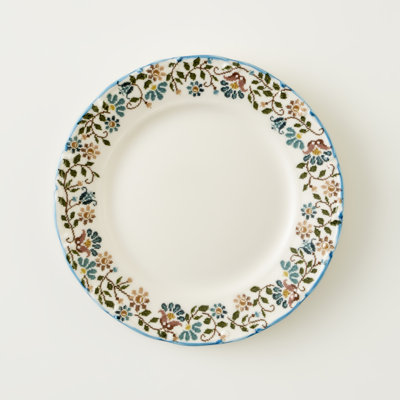 Assiette à dîner en porcelaine rétro