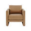 Chaise d'appoint rembourrée en similicuir-504142608