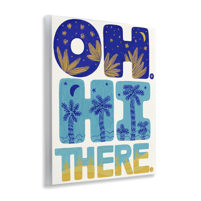 Plaque murale Oh Oh There Tropical, design par Connie Summers