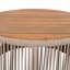 Table basse d'extérieur en corde de rotin, table de salon