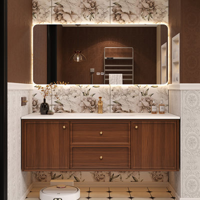 Armoire de salle de bain mode rétro