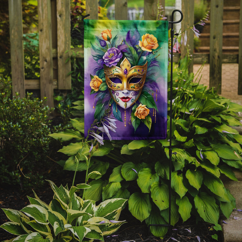 Drapeau de jardin double en polyester H 15,5 po x l 11,25 po
