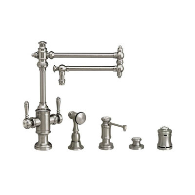 Towson Two Handle Kitchen Faucet - 18" Articulated Spout