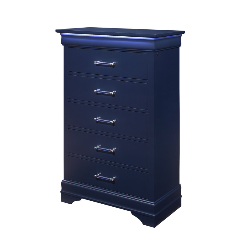 Commode bleue avec DEL, Bleu