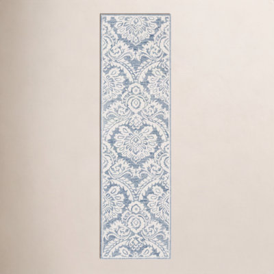 Tansy Blue Ivory Hand-Tufted Wool Rug