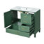 Meuble-lavabo moderne, 1 porte à fermeture douce et 3 tiroirs, armoire de rangement moderne-536995496