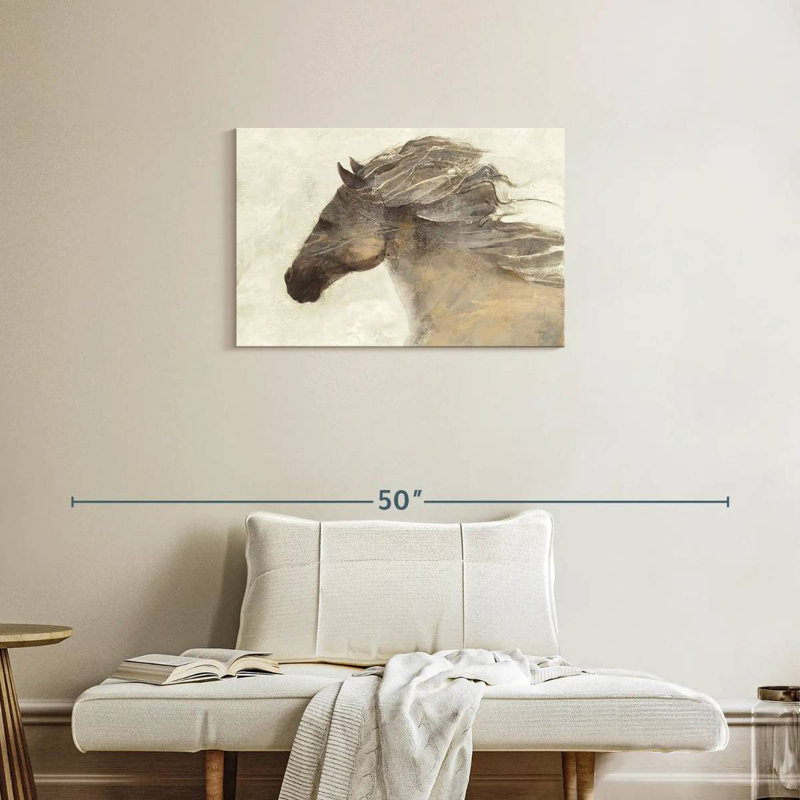 Brampt Abstract Horse, 20" H x 30" W