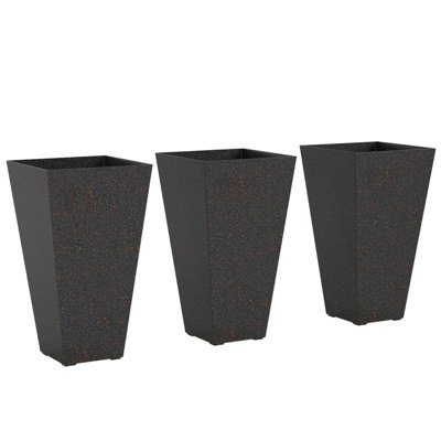 Set of 3 Flower Pots,Tall Planters