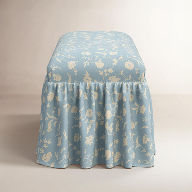 Banc de salle à manger Nia Ruffle, Robina Floral Chambray