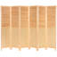 6 Ft. Tall Louvered Beadboard Room Divider White 6 Panel-676208308-676208304
