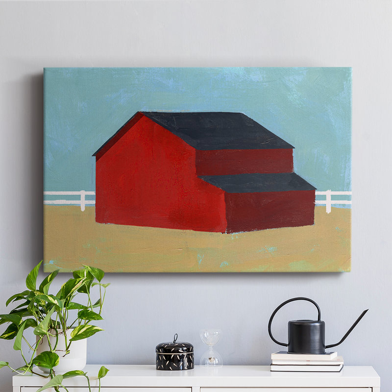 Big Red One II -Gallery Wrapped Cavas, 24" H x 36" W