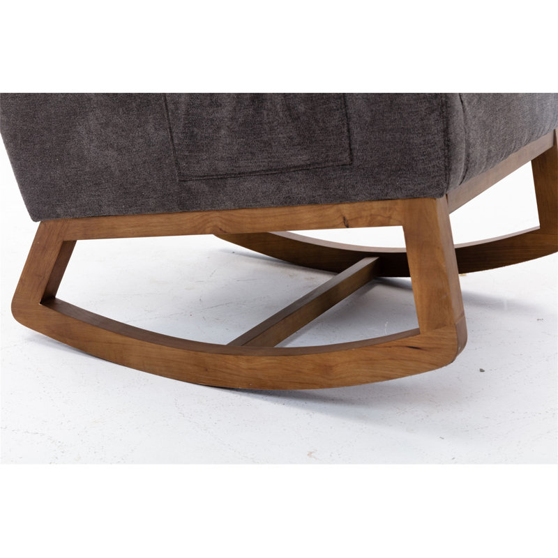 Chaise berçante Abhimanyu, Gris foncé