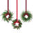 12 Pack Mini Christmas Wreaths