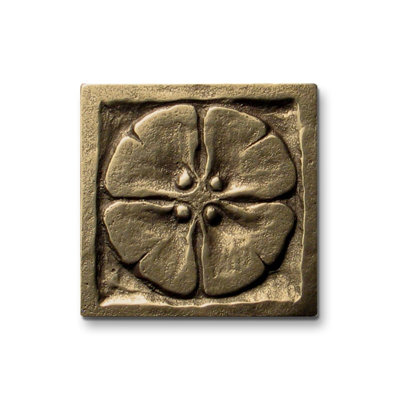 2" x 2" Metal Moon Blossom Decorative Tile Insert