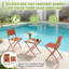 Ensemble bistro pliant 3 pièces pour patio-1109238895