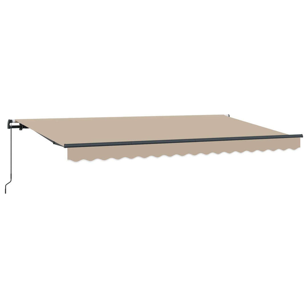 VidaXL 200cm D Polyester Cover Retractable Patio Awning