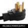 RV Power Cord 50Ft 40 Amp RV Extension Cord AWG8 40 amp rv Extension Cord Truck Trailer Motorhome Camper RV Cord Grip Handles Camper Trailer Power Supply Cable